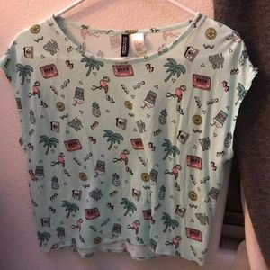 H&M retro pattern shirt